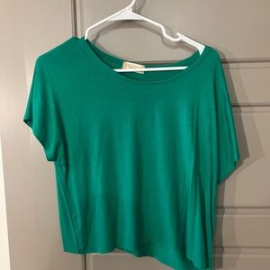 Altar'd State Vibrant Green Short Sleeve Top